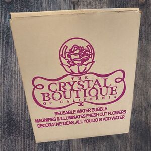 VTG Reusable Water Bubble Display Glass Globe The Crystal Boutique of CA Flowers